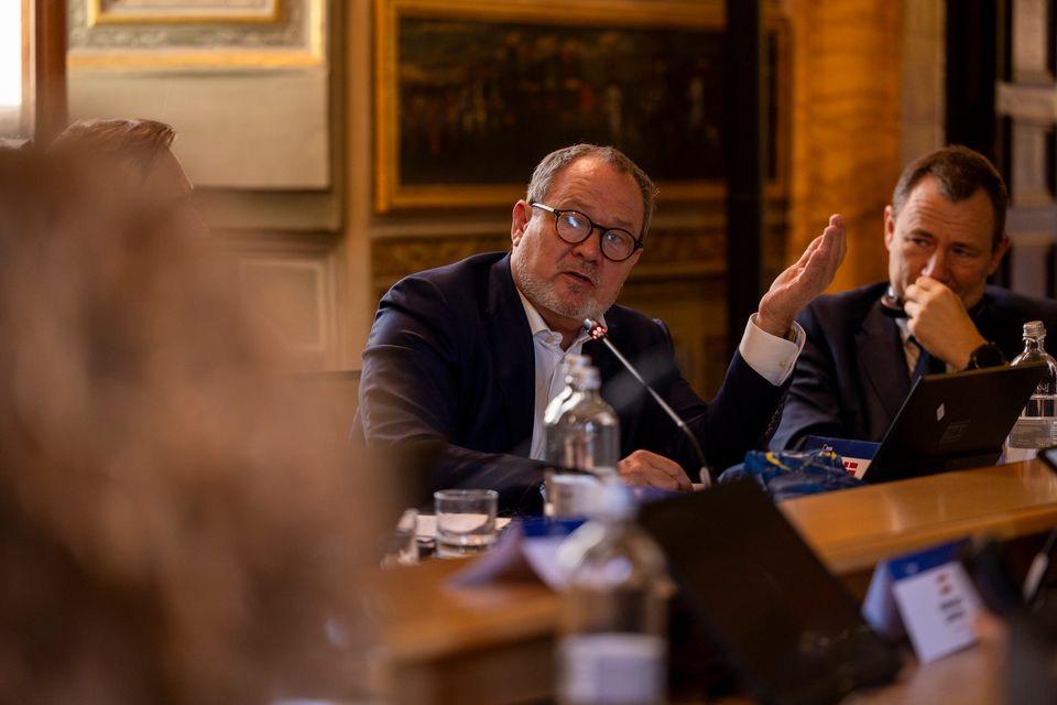 KD's landsformand Jeppe Hedaa taler ved EPP workshop om Kristendemokrati, i Rom. EPP CC BY 4.0 - fri anvendelse mod kreditering
